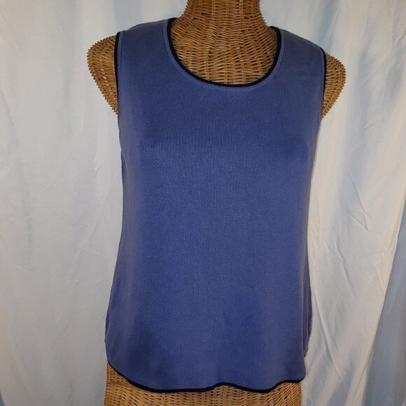 Women's BLAST Petite Blue 2-Piece Tank Top and Cardigan Set  - M - Picture 1 of 6
